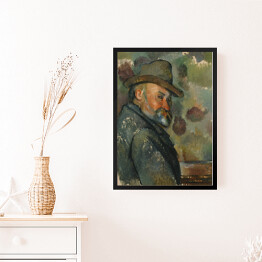 Obraz w ramie Paul Cezanne "Autoportret z kapeluszem" - reprodukcja