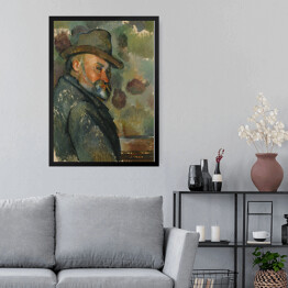 Obraz w ramie Paul Cezanne "Autoportret z kapeluszem" - reprodukcja
