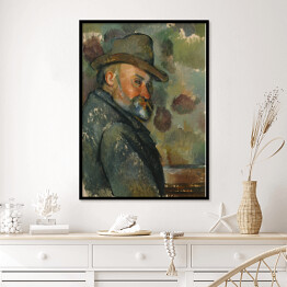 Plakat w ramie Paul Cezanne "Autoportret z kapeluszem" - reprodukcja