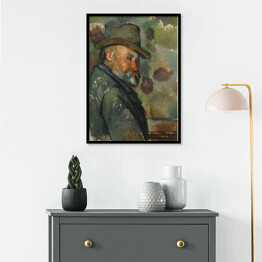 Plakat w ramie Paul Cezanne "Autoportret z kapeluszem" - reprodukcja