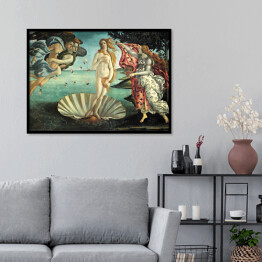 Plakat w ramie Sandro Boticelli "Narodziny Wenus" - reprodukcja