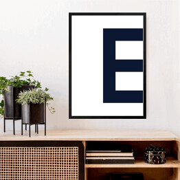 Obraz w ramie Litera E - alfabet