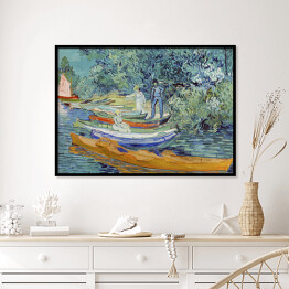 Plakat w ramie Vincent van Gogh Bank of the Oise at Auvers. Reprodukcja