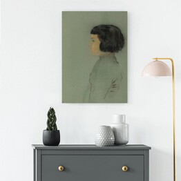 Obraz klasyczny Odilon Redon Młoda kobieta z profilu. Reprodukcja