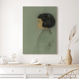 Obraz na płótnie Odilon Redon Młoda kobieta z profilu. Reprodukcja