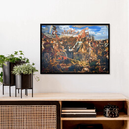 Plakat w ramie Jan Matejko Jan Sobieski pod Wiedniem Reprodukcja obrazu