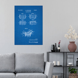 Plakat G. K. Christiansen - patenty na rycinach blueprint - 1
