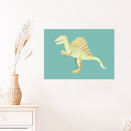 Plakat samoprzylepny Prehistoria - dinozaur Spinozaur
