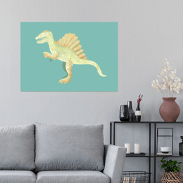 Plakat samoprzylepny Prehistoria - dinozaur Spinozaur