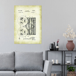 Plakat samoprzylepny S. L. Pastor - patenty na rycinach vintage