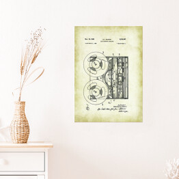 Plakat S. L. Pastor - patenty na rycinach vintage