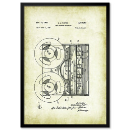 Obraz klasyczny S. L. Pastor - patenty na rycinach vintage