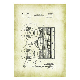Plakat samoprzylepny S. L. Pastor - patenty na rycinach vintage