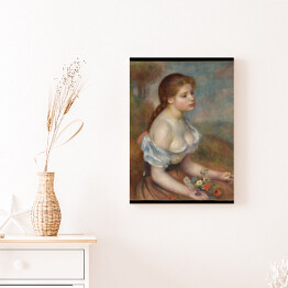 Obraz klasyczny Auguste Renoir Młoda dziewczyna ze stokrotkami. Reprodukcja