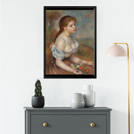 Obraz w ramie Auguste Renoir Młoda dziewczyna ze stokrotkami. Reprodukcja