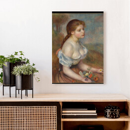 Obraz na płótnie Auguste Renoir Młoda dziewczyna ze stokrotkami. Reprodukcja