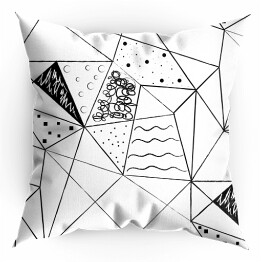Poduszka Geometryczne abstrakcyjne wzory