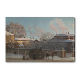 Obraz na płótnie Magnus von Wright Mroźny zimowy poranek. Reprodukcja