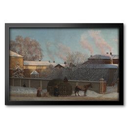Obraz w ramie Magnus von Wright Mroźny zimowy poranek. Reprodukcja