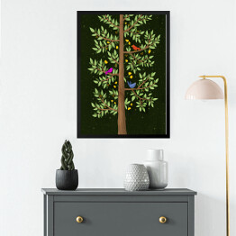 Zielone drzewo - ilustracja