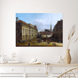 Plakat Canaletto "The Lobkowitzplatz in Vienna"