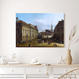 Obraz na płótnie Canaletto "The Lobkowitzplatz in Vienna"
