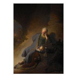 Plakat Rembrandt Jeremiasz opłakujący zburzenie Jerozolimy. Reprodukcja