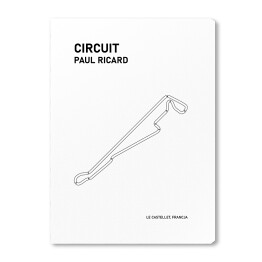 Obraz na płótnie Circuit Paul Ricard - Tory wyścigowe Formuły 1 - białe tło