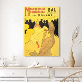 Obraz na płótnie Henri de Toulouse Lautrec "Moulin Rouge La Goulue" - reprodukcja