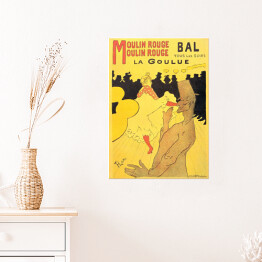 Plakat samoprzylepny Henri de Toulouse Lautrec "Moulin Rouge La Goulue" - reprodukcja