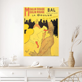Plakat Henri de Toulouse Lautrec "Moulin Rouge La Goulue" - reprodukcja