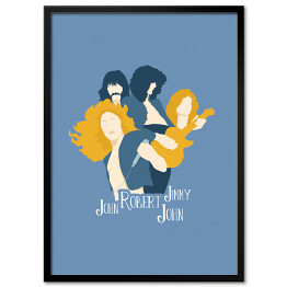 Plakat w ramie Legendarne zespoły - Led Zeppelin