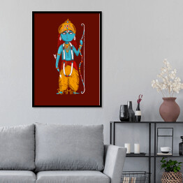 Plakat w ramie Rama - mitologia hinduska