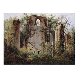 Plakat samoprzylepny Caspar David Friedrich "Ruiny w Eldenie"