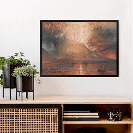 Obraz w ramie Joseph Mallord William Turner "Erupcja Wezuwiusza" - reprodukcja