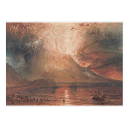 Plakat samoprzylepny Joseph Mallord William Turner "Erupcja Wezuwiusza" - reprodukcja