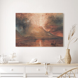 Obraz na płótnie Joseph Mallord William Turner "Erupcja Wezuwiusza" - reprodukcja