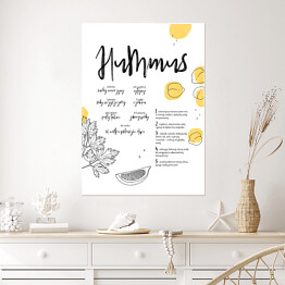Plakat Hummus - wegańskie potrawy