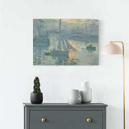 Obraz na płótnie Claude Monet Wschód słońca Reprodukcja