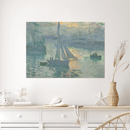 Plakat samoprzylepny Claude Monet Wschód słońca Reprodukcja