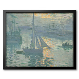 Obraz w ramie Claude Monet Wschód słońca Reprodukcja