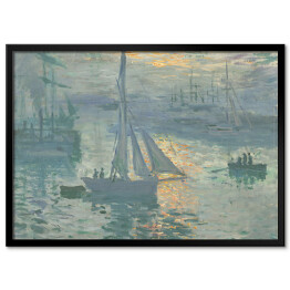 Plakat w ramie Claude Monet Wschód słońca Reprodukcja