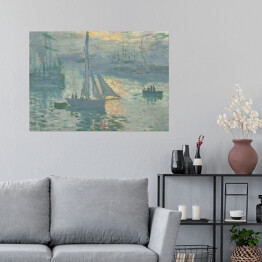 Plakat Claude Monet Wschód słońca Reprodukcja