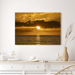 Obraz klasyczny Zachód słońca nad morzem