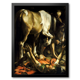 Obraz w ramie Caravaggio "Conversion on the Way to Damascus"