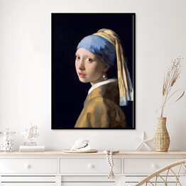 Plakat w ramie Jan Vermeer "Dziewczyna z perłą"- reprodukcja