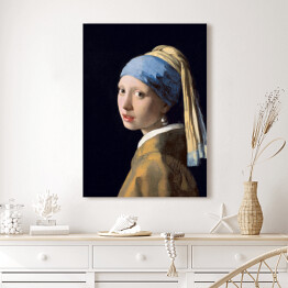 Obraz na płótnie Jan Vermeer "Dziewczyna z perłą"- reprodukcja