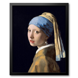 Obraz w ramie Jan Vermeer "Dziewczyna z perłą"- reprodukcja