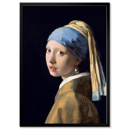Plakat w ramie Jan Vermeer "Dziewczyna z perłą"- reprodukcja