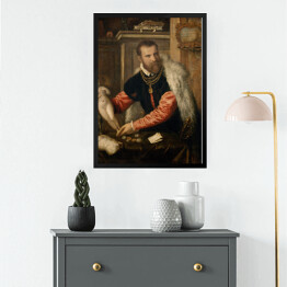 Obraz w ramie Tycjan "Portret Jacopa Strady"